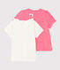 Confezione da 2 t-shirt bebè femmina