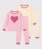 Set di pigiami in cotone fantasia bambino multicolore