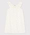 Camicia da notte a manica corta con soli bambina in cotone bianco MARSHMALLOW/ ORGE