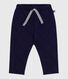 Pantaloni in cotone spesso tinta unita neonato