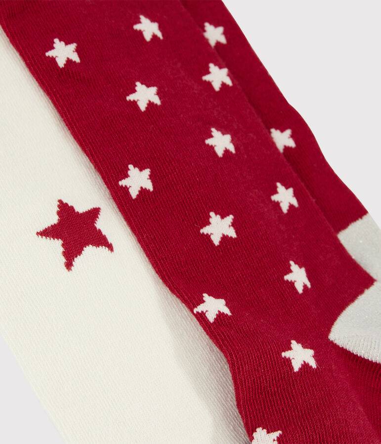 Confezione da 2 collant bambina multicolore