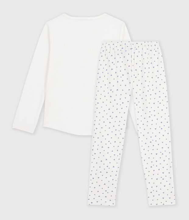 Pigiama in cotone con motivo Parigi bambino blu/blu