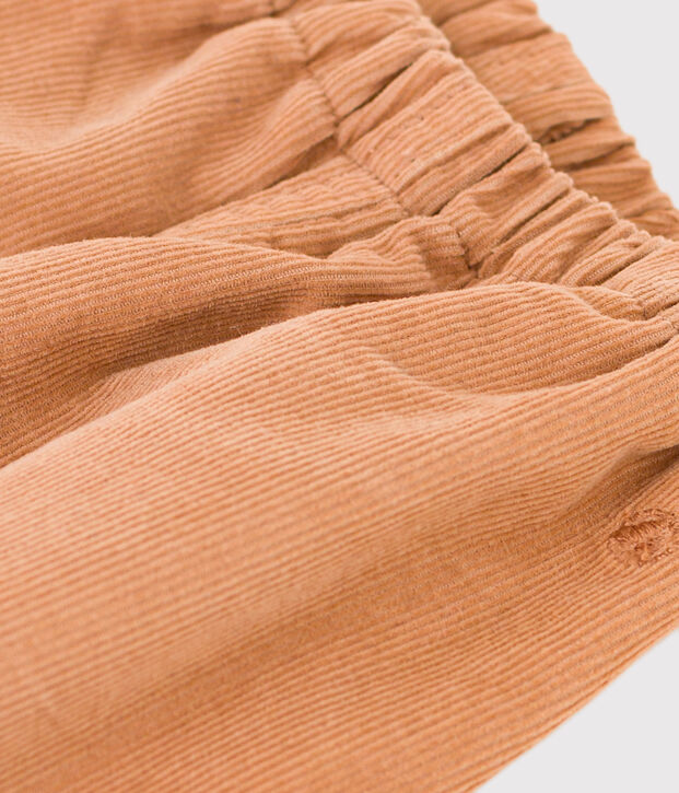 Pantaloni di velluto a costine sottili per beb&egrave; rosa