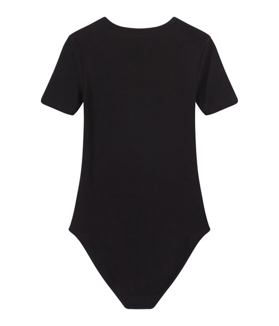 Body donna BODYCONIQUE in cotone nero NOIR