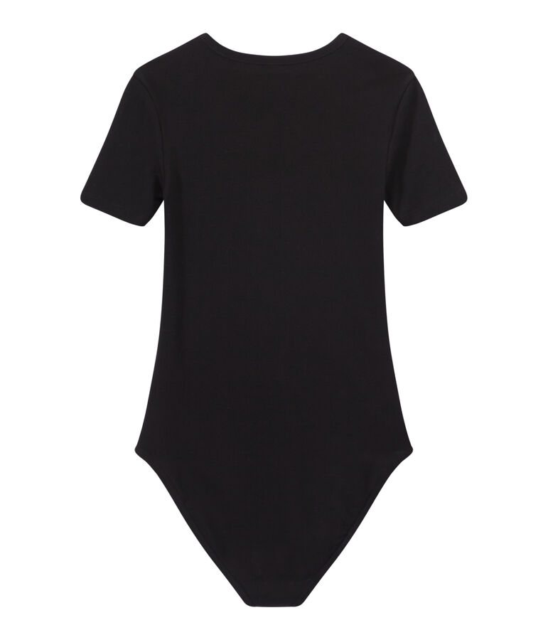 Body donna BODYCONIQUE in cotone nero NOIR