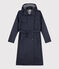 Trench con cappuccio donna blu SMOKING