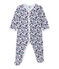 Tutina bebè bambina stampata bianco ECUME/bianco MULTICO