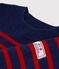 Maglione in stile marinaro in misto lana e cotone a righe neonato blu/rosso