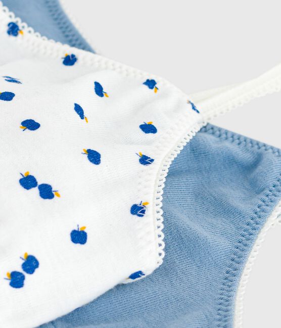 Set di brassière bambina in cotone con mele stampate variante 1