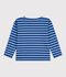 Marini&egrave;re in cotone a righe bambino blu/blu
