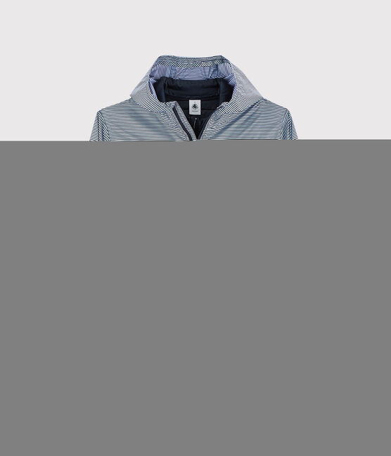 Giacca a vento 3 in 1 riciclata Donna blu SMOKING/bianco MARSHMALLOW
