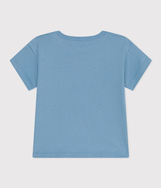 T-shirt a maniche corte in jersey per bebè blu AZUL