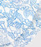 Capeline enfant fille en popeline imprimé blu MARSHMALLOW/ PORCELANA