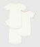 Set di body a maniche corte in cotone tinta unita neonato variante 1