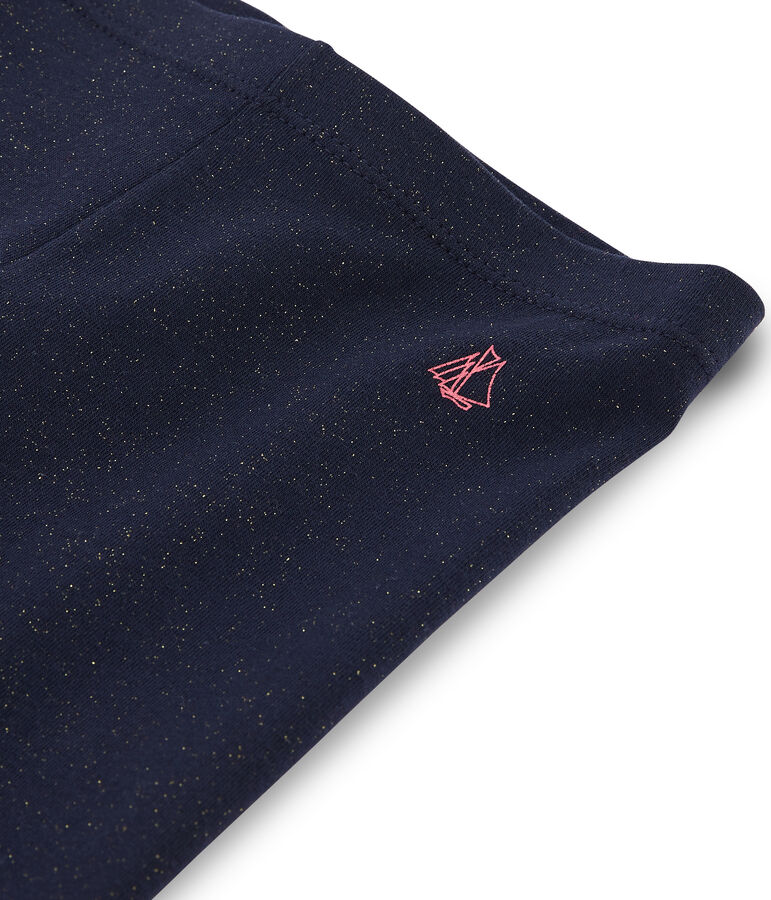 Legging bambina blu/giallo