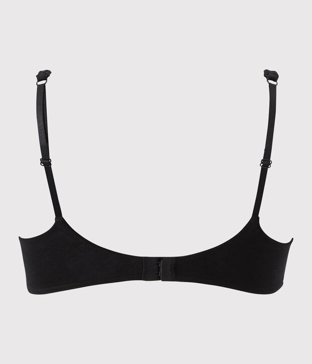 Reggiseno in cotone stretch Donna nero