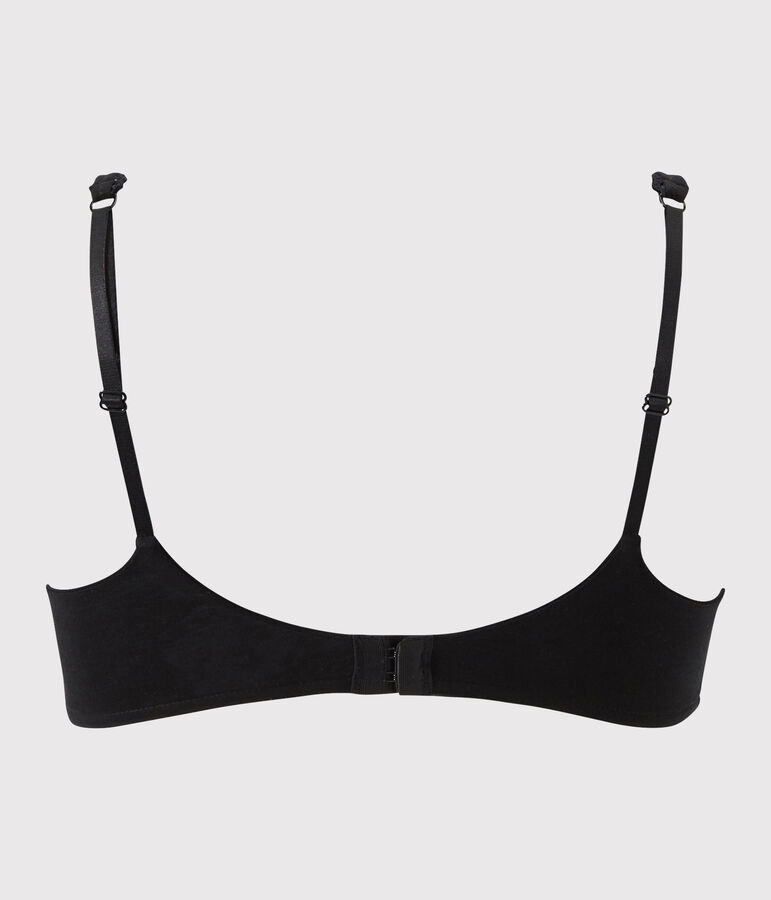 Reggiseno in cotone stretch Donna nero