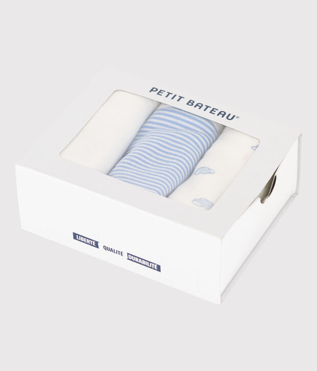 Confezione da 3 bavaglini con stampa in cotone multicolore