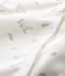 Tutina senza piedi a costine per bebé femmina bianco MARSHMALLOW/bianco MULTICO