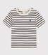 T-shirt a maniche corte bebè in cotone a righe