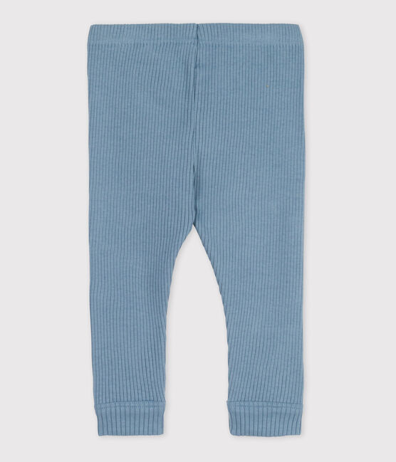 Leggings bebè in maglia a costine blu ROVER