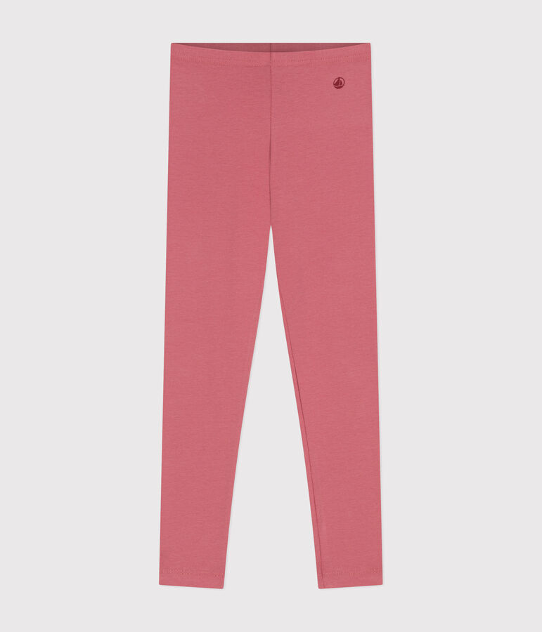 Jeggings bambina in jersey elasticizzato rosa