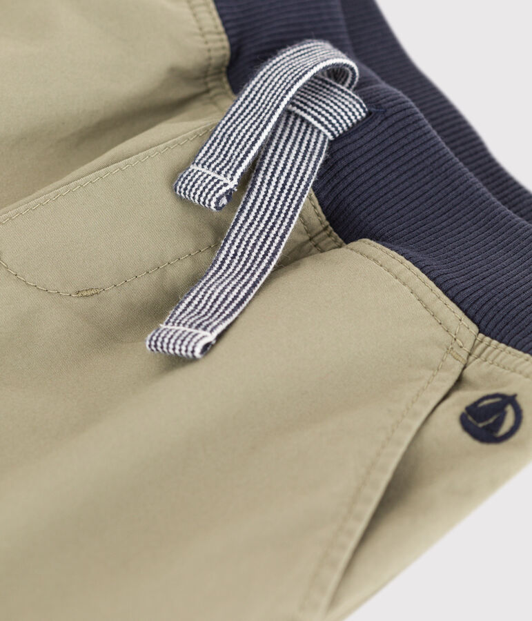 Bermuda in serge di cotone bambino verde