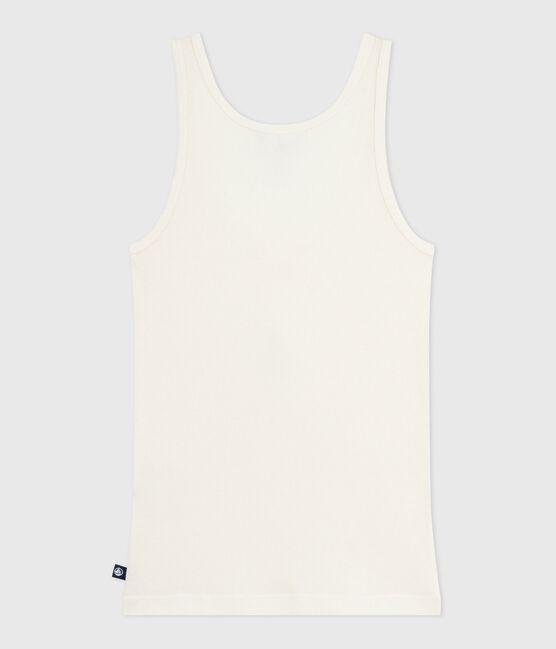 Canotta in misto lana e cotone leggero donna ecru MILK