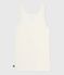 Canotta in misto lana e cotone leggero donna ecru MILK