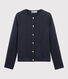 Cardigan in tubique trapuntato Donna