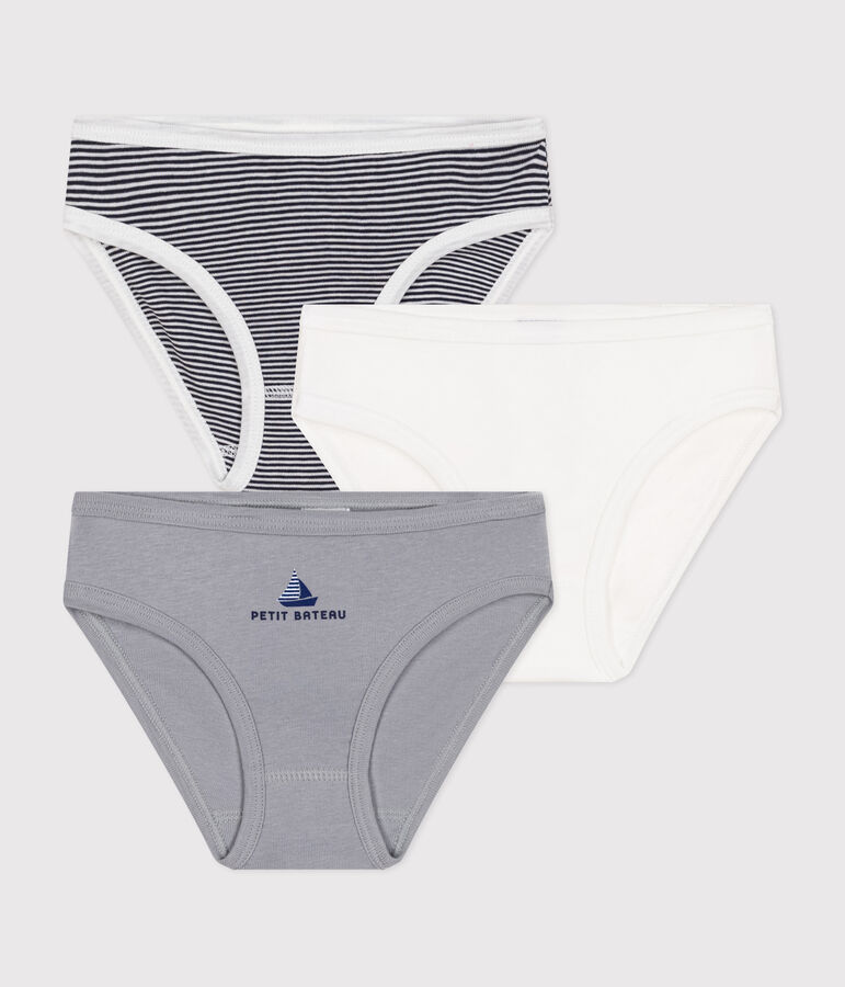 Lot de 3 culottes en coton enfant multicolore