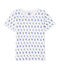 T-shirt bambino con stampe bianco ECUME/blu SOURCE