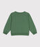 Maglia in tessuto felpato bambino verde PALMERAIE