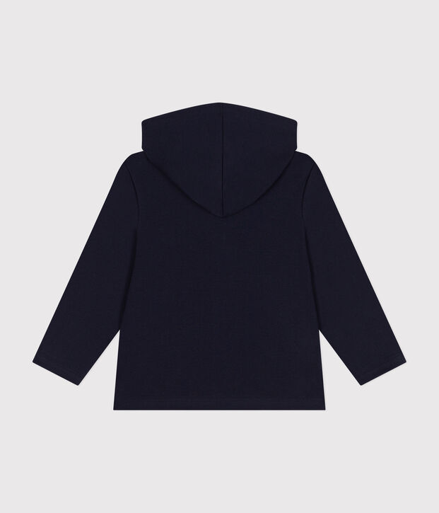 Felpa con zip e cappuccio a costina bambino SMOKING
