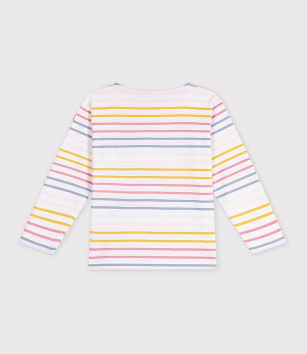 Marini&egrave;re in cotone bambino bianco/multicolore