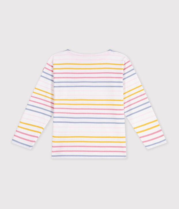 Marini&egrave;re in cotone bambino bianco/multicolore