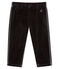 Pantalone bebè maschio in maglia di velluto nero NOIR