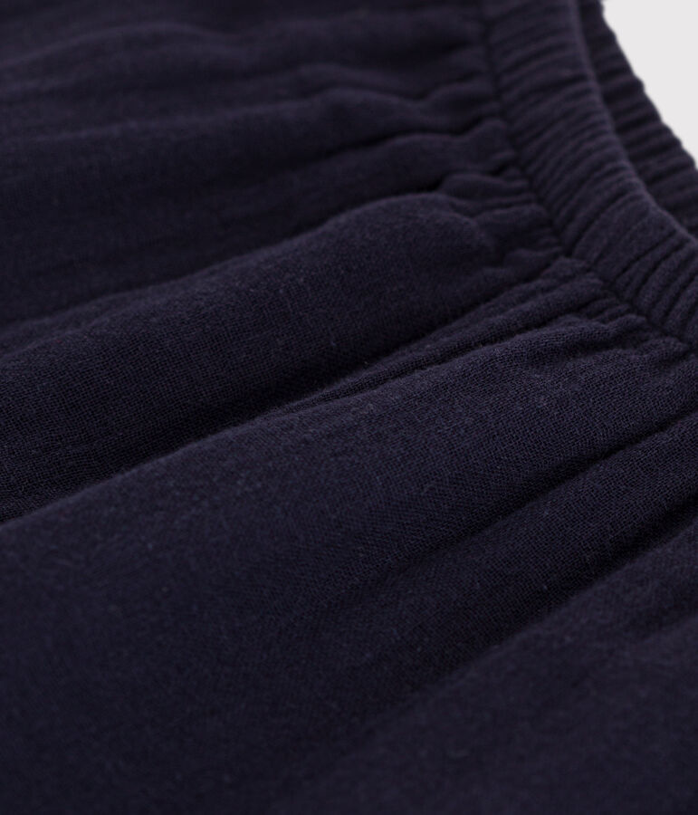 Pantaloni beb&egrave; in garza di cotone blu