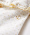 Leggings da bebè femmina con balze bianco MARSHMALLOW/giallo OR