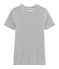 T-shirt iconica donna bianco MARSHMALLOW/blu SMOKING