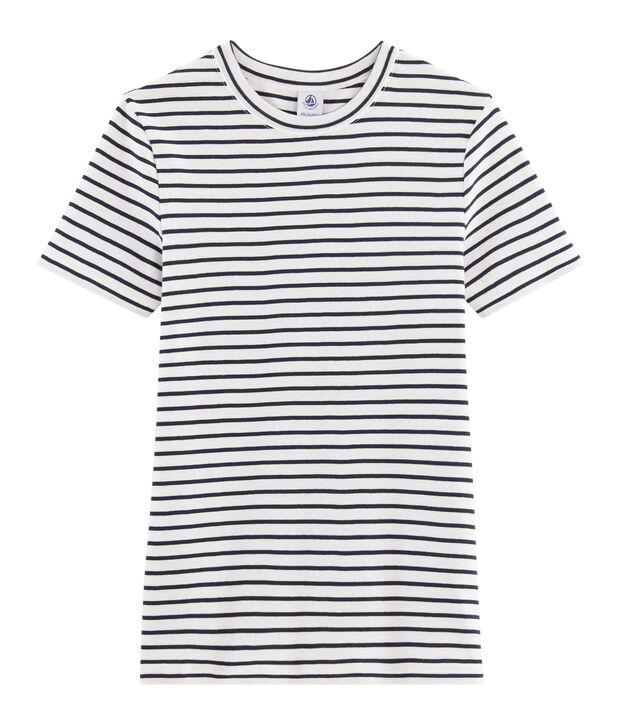 T-shirt iconica donna bianco/blu