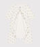 Bodyjama senza piedi in cotone neonato bianco MARSHMALLOW/ HERBIER