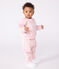 Felpa in cotone con ricamo Petit Bateau neonato rosa JOLI
