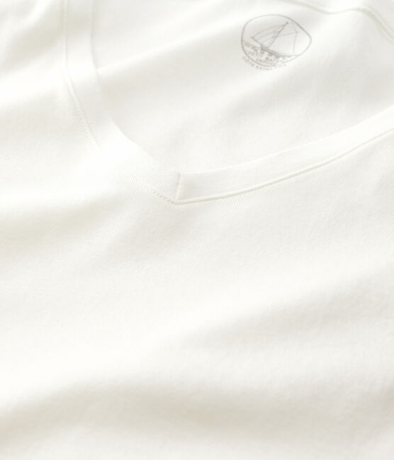 T-shirt a costine leggera Donna bianco MARSHMALLOW