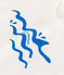 T-shirt a maniche corte in cotone tinta unita neonato blu MARSHMALLOW/ PORCELANA