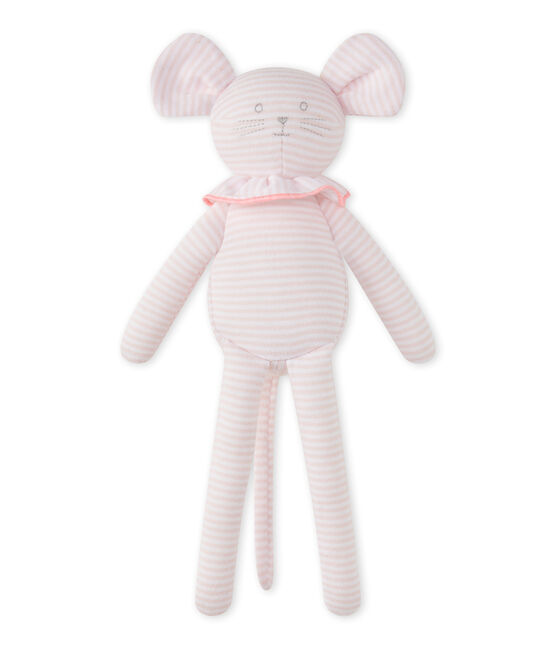 Doudou topolino millerighe rosa VIENNE/bianco ECUME CN