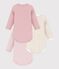 Set di body a maniche lunghe in cotone con stampa a fiori neonata multicolore