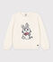 Pullover in lana e cotone bambino bianco MARSHMALLOW/bianco MULTICO