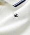 Polo bebè in cotone a manica corta bianco MARSHMALLOW