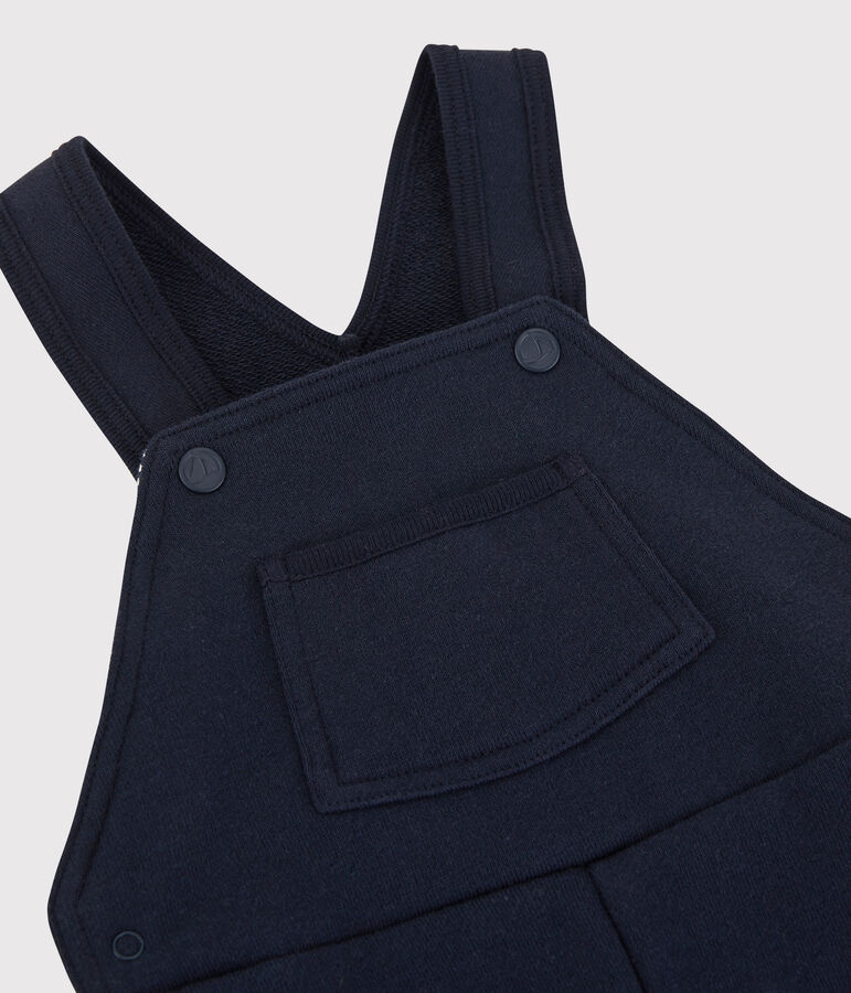 Salopette in felpa beb&egrave;. blu SMOKING